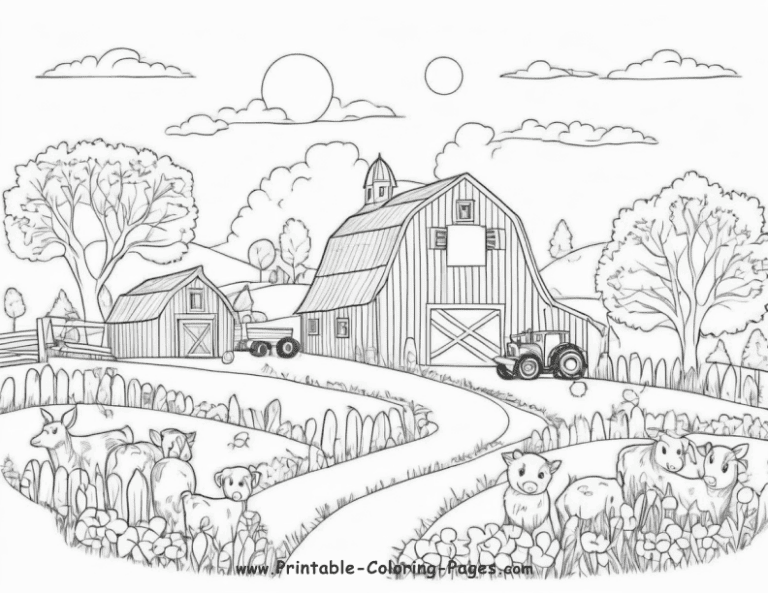 25 Farm Seasons Printable Coloring Pages: A Creative Journey For Kids ...