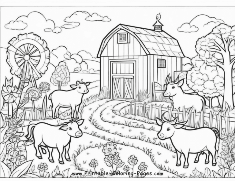 25 Farm Seasons Printable Coloring Pages: A Creative Journey For Kids ...