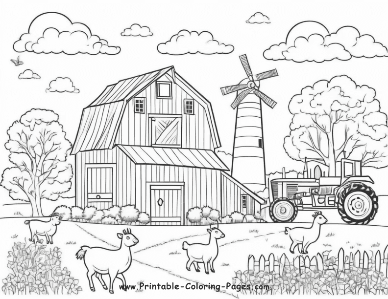 Farm Seasons www printable coloring