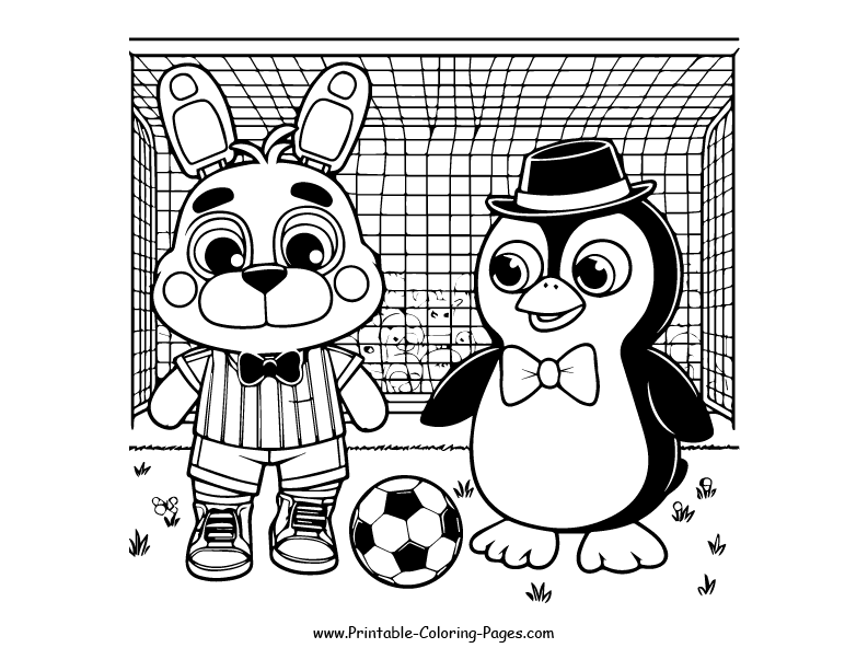 Fnaf www printable coloring pages.com 1