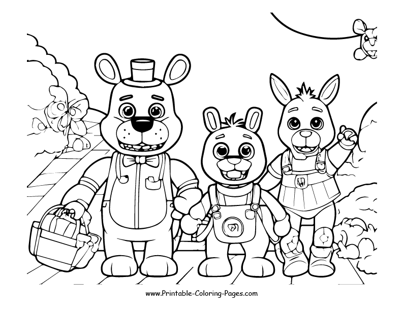 Fnaf www printable coloring pages.com 12