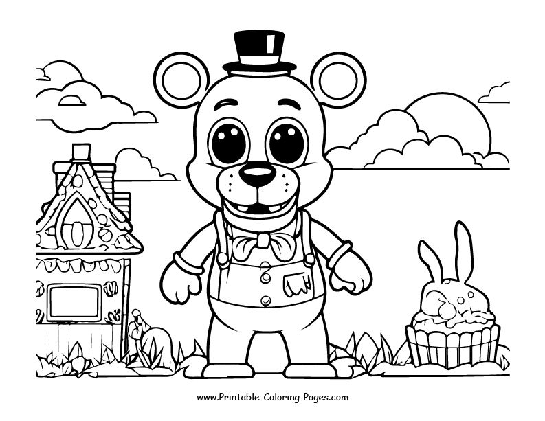 Fnaf www printable coloring pages.com 13