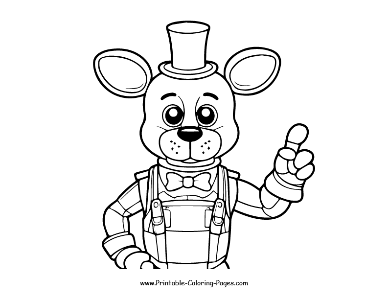 Fnaf www printable coloring pages.com 14