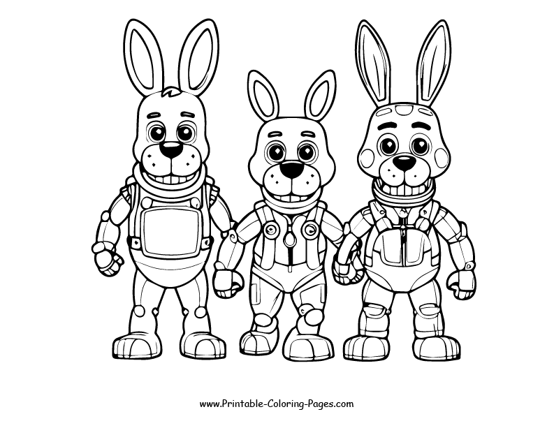 Fnaf www printable coloring pages.com 16