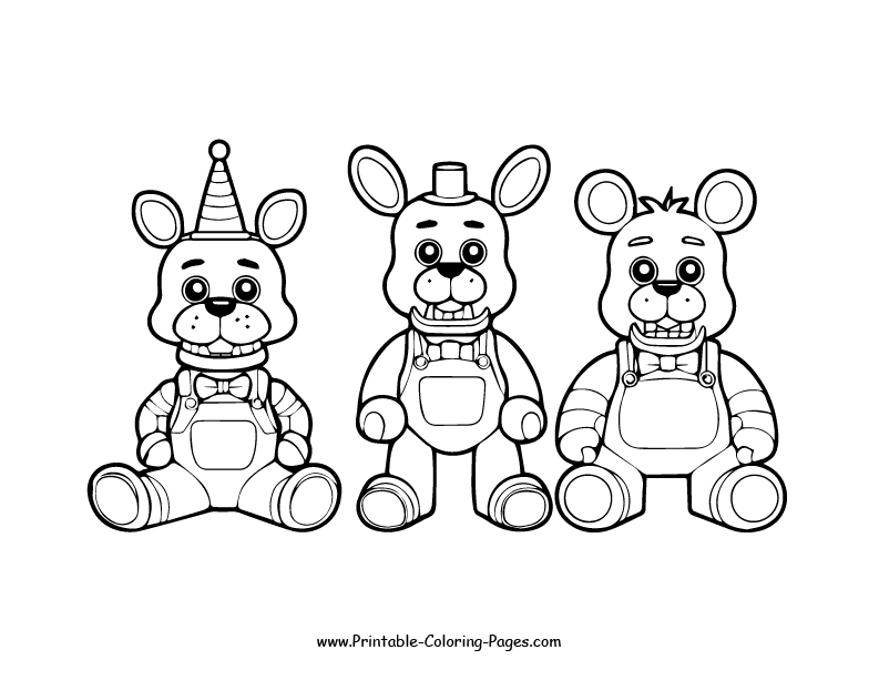 Fnaf www printable coloring pages.com 17