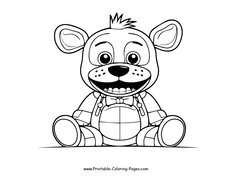 Fnaf www printable coloring pages.com 18