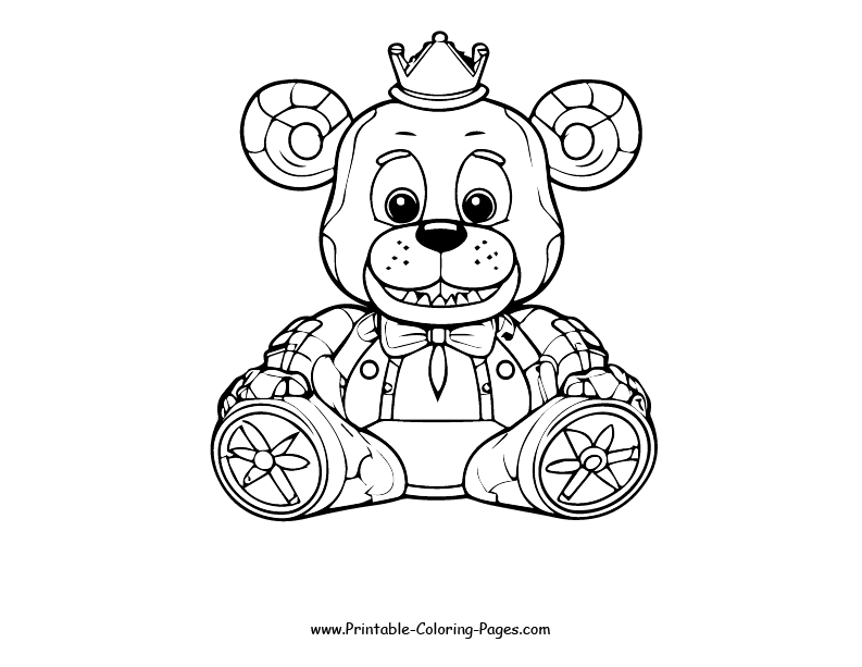 Fnaf www printable coloring pages.com 19