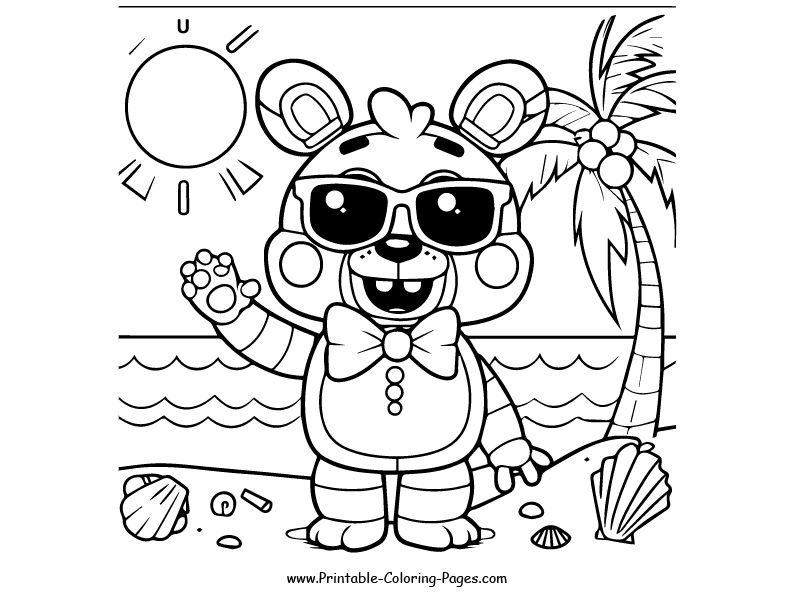 Fnaf www printable coloring pages.com 25