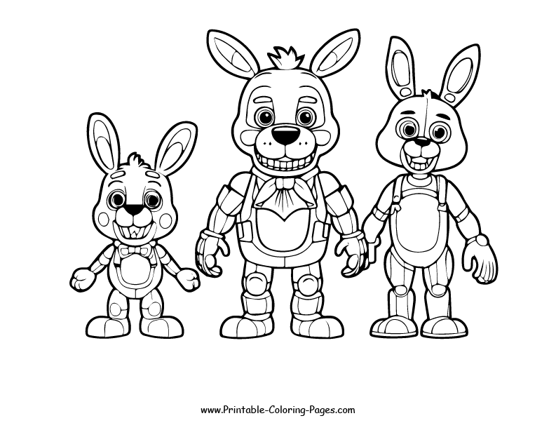 Fnaf www printable coloring pages.com 6