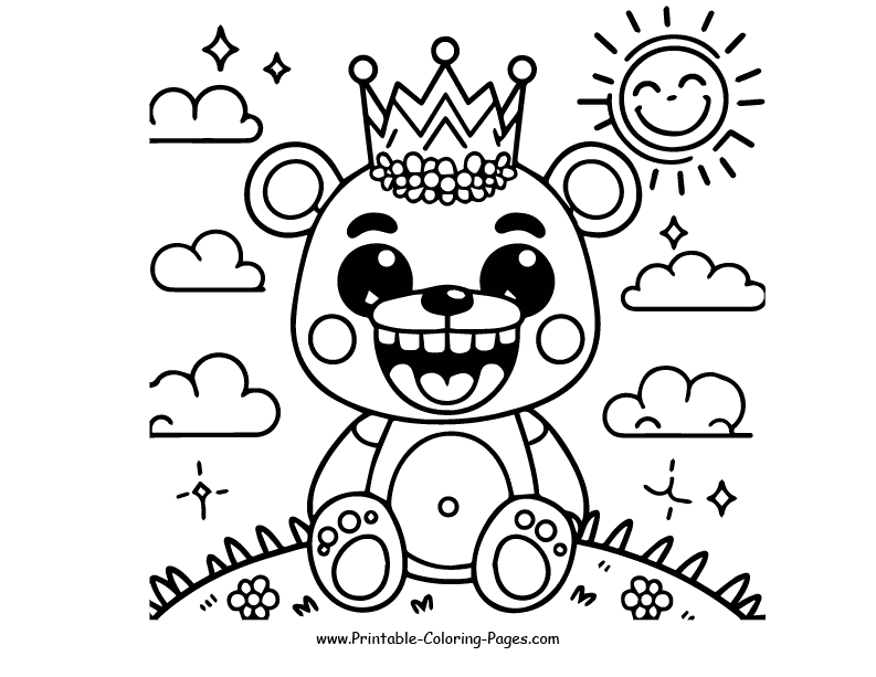 Fnaf www printable coloring pages.com 7