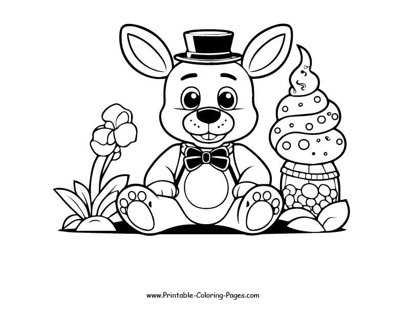 Fnaf www printable coloring pages.com 8