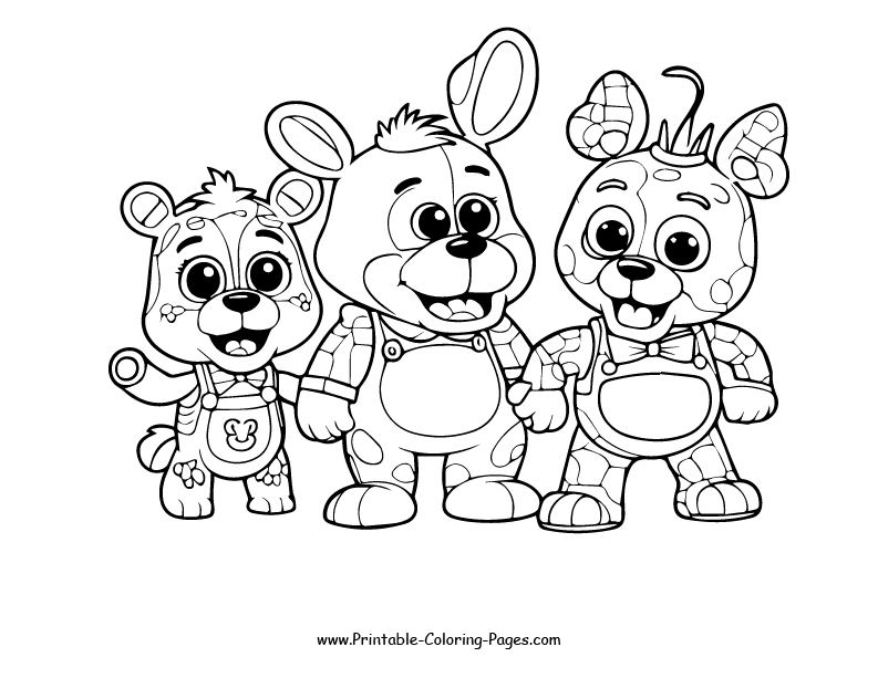 Fnaf www printable coloring pages.com 9