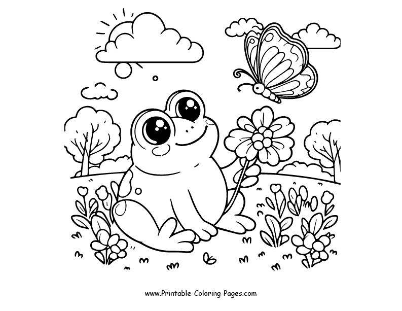 Frog www printable coloring pages.com 1