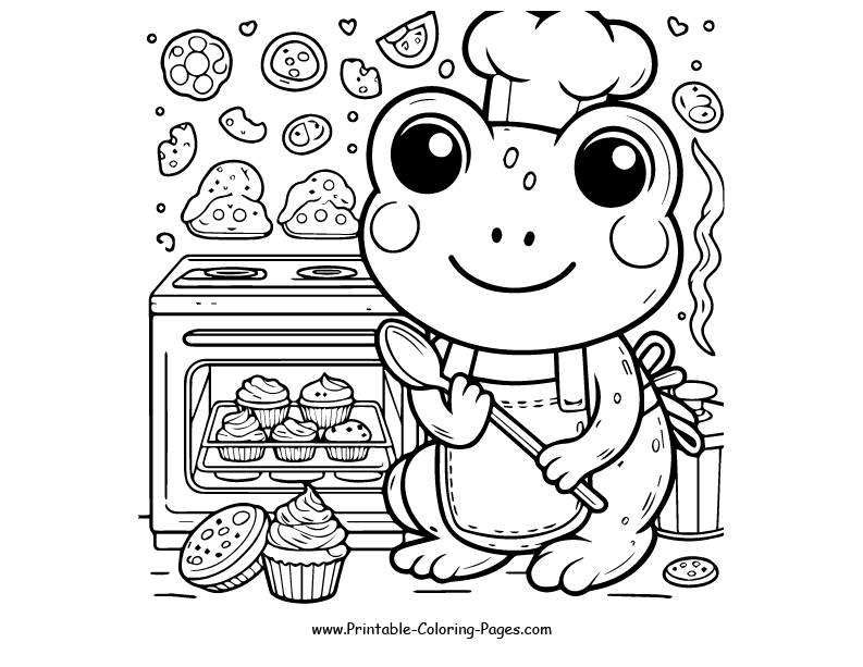 Frog www printable coloring pages.com 11