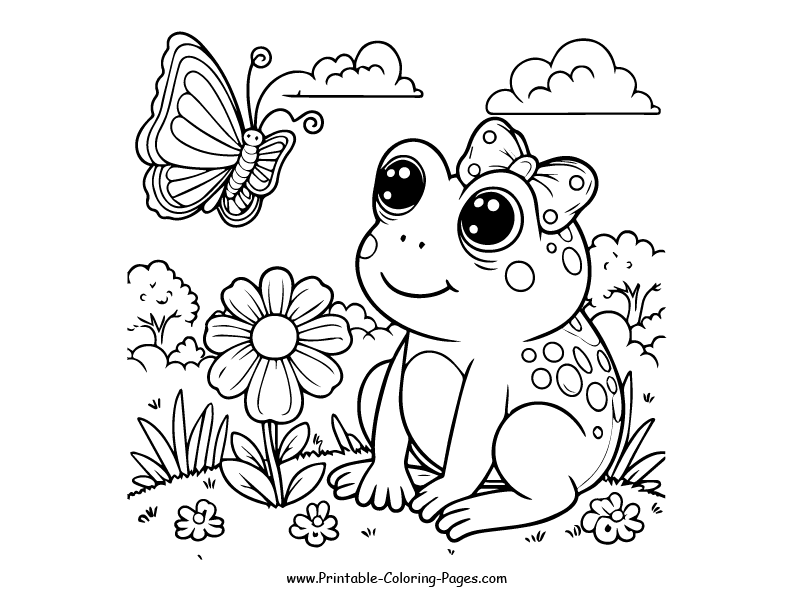 Frog www printable coloring pages.com 13