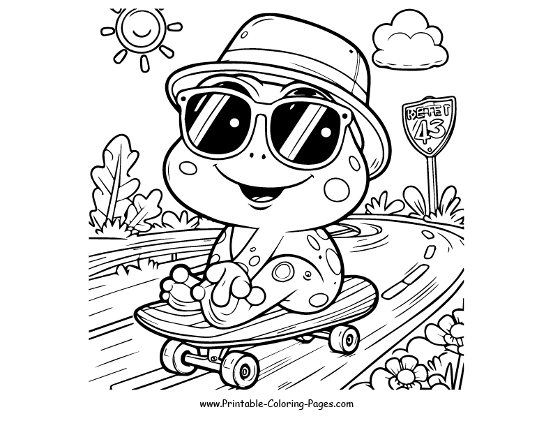 Frog www printable coloring pages.com 14