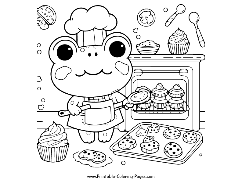Frog www printable coloring pages.com 16