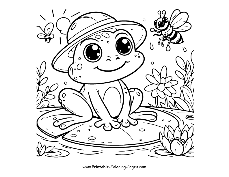 Frog www printable coloring pages.com 2