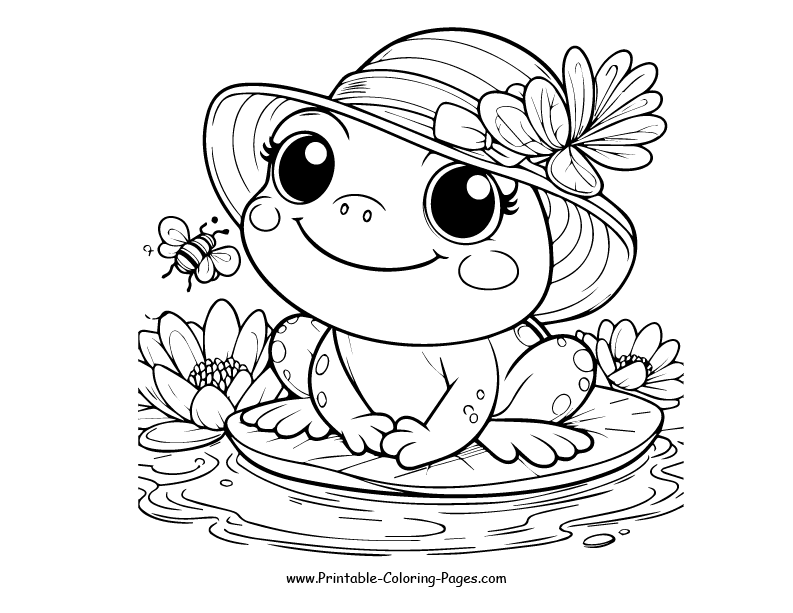 Frog www printable coloring pages.com 22