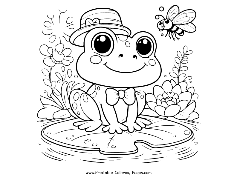 Frog www printable coloring pages.com 30