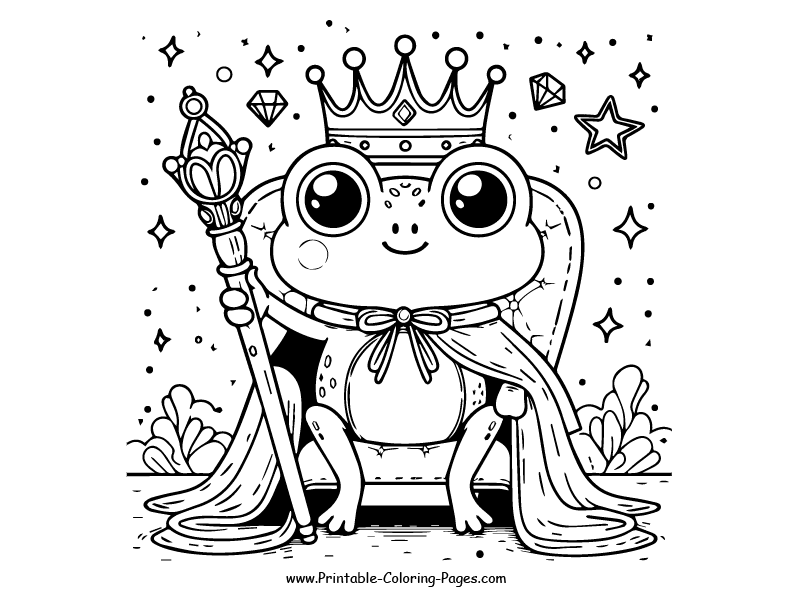 Frog www printable coloring pages.com 4