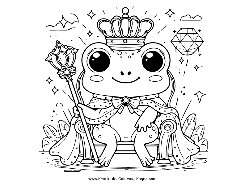 Frog www printable coloring pages.com 5