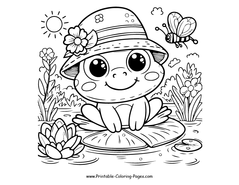 Frog www printable coloring pages.com 6