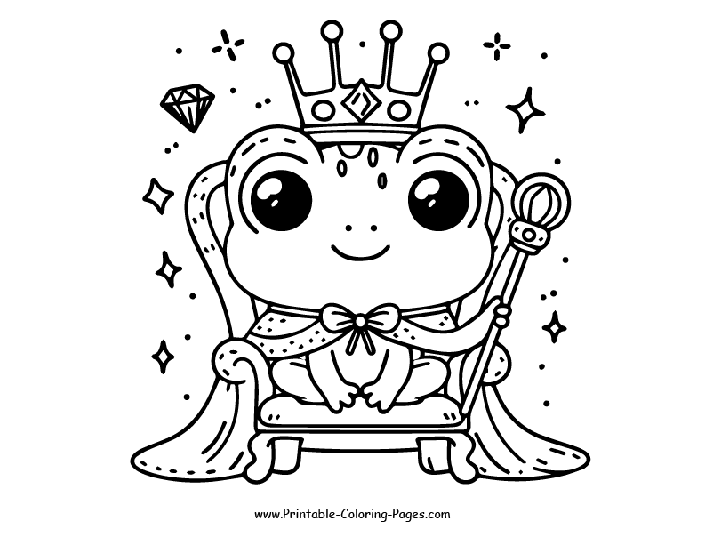 Frog www printable coloring pages.com 7
