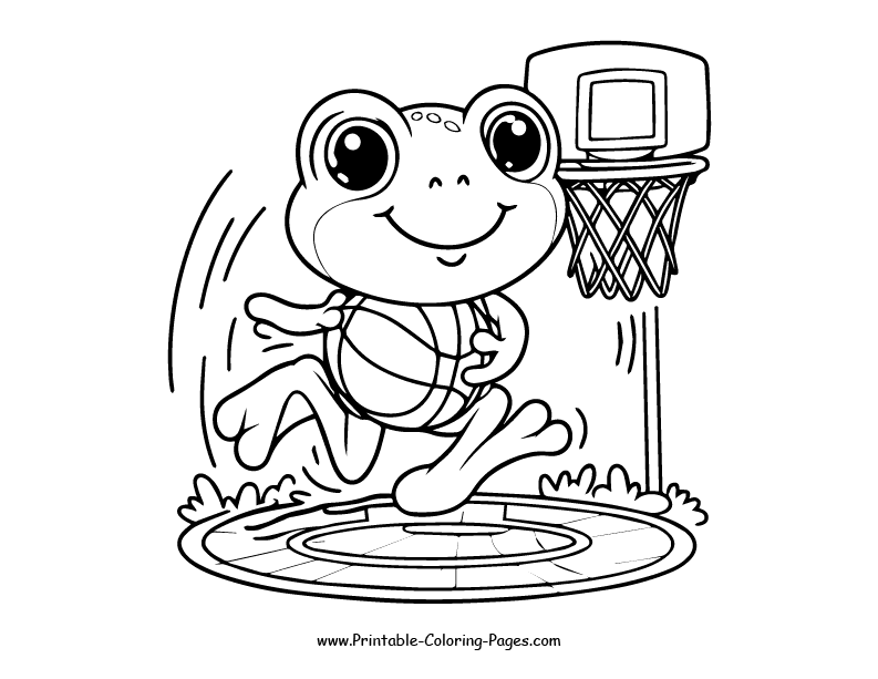 Frog www printable coloring pages.com 8