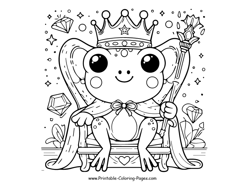 Frog www printable coloring pages.com 9