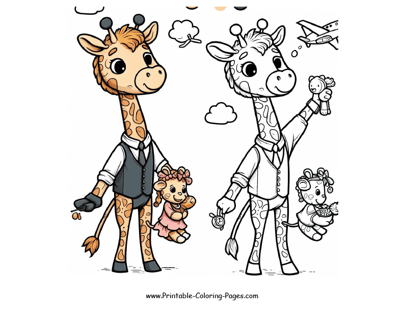 Giraffe www printable coloring pages.com 15