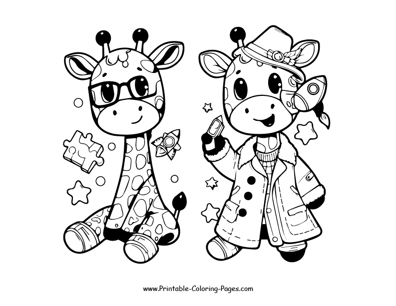 Giraffe www printable coloring pages.com 30