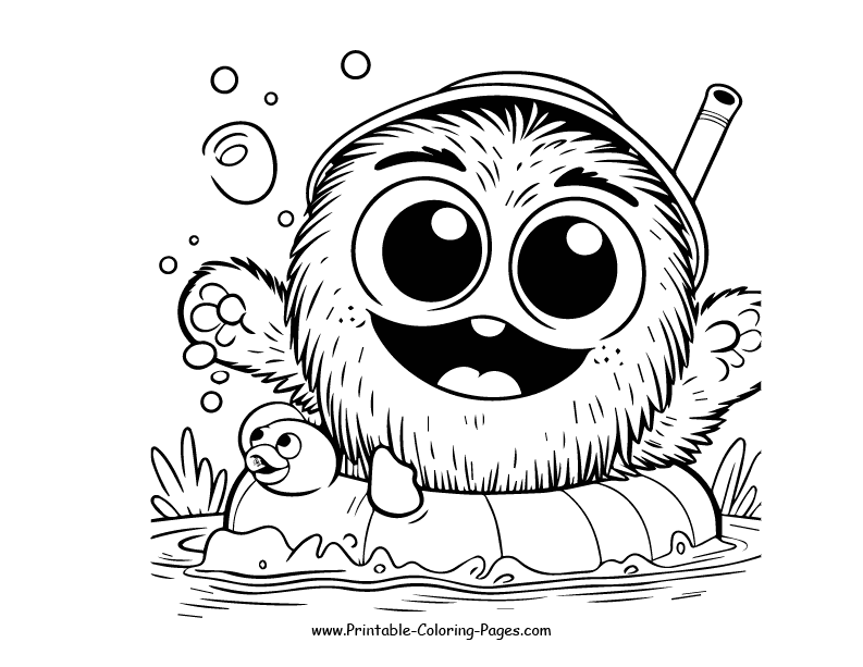 Huggy Wuggy www printable coloring pages.com 10