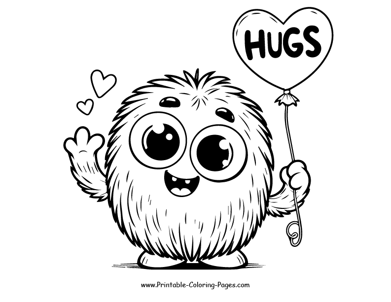 Huggy Wuggy www printable coloring pages.com 4