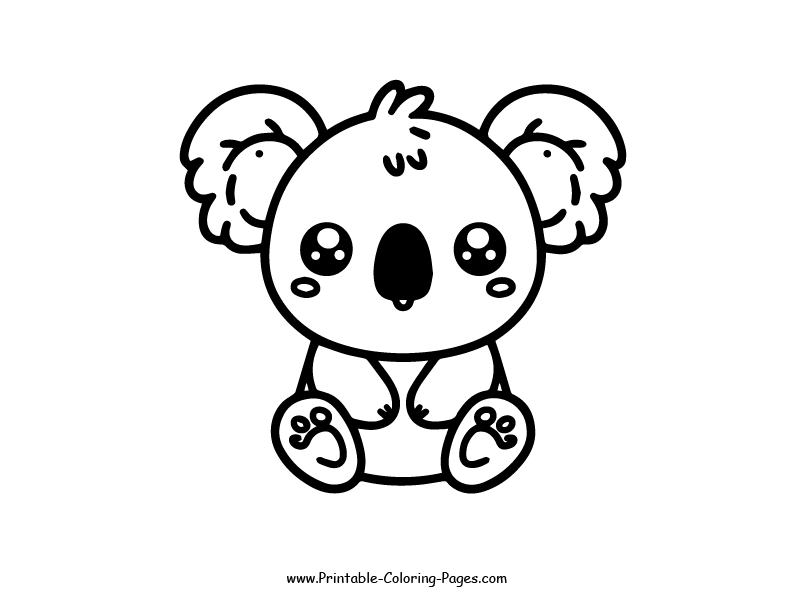 Koala www printable coloring pages.com 12