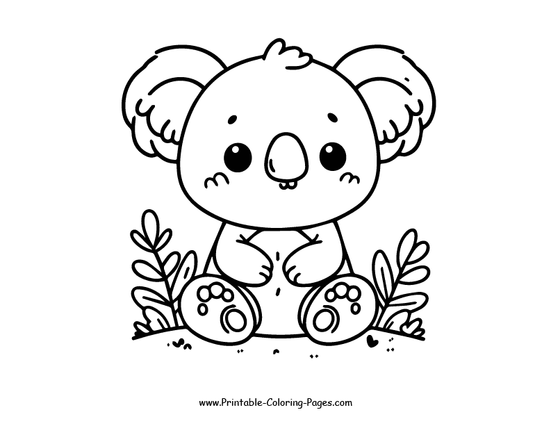 Koala www printable coloring pages.com 15