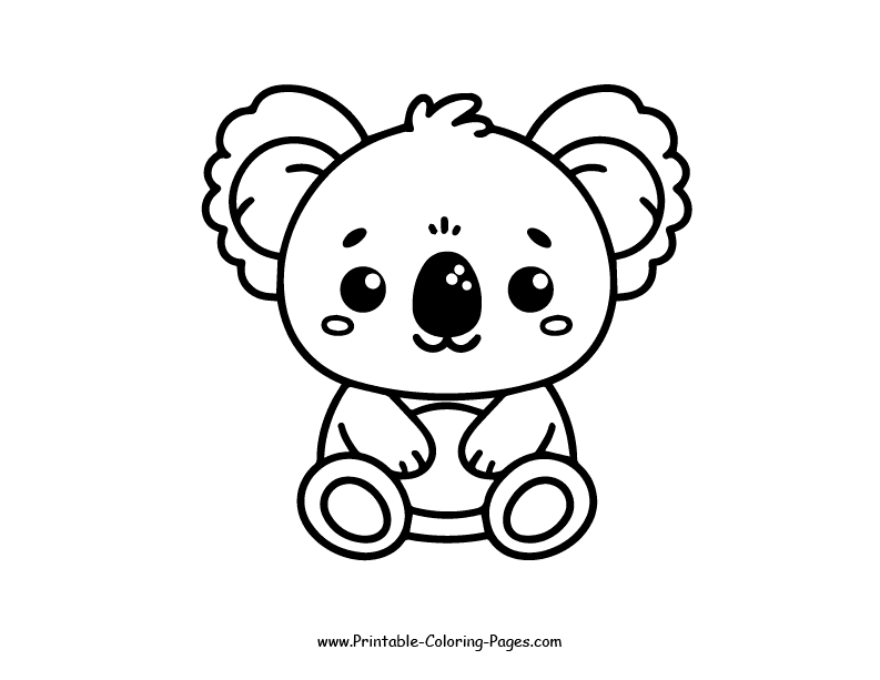 Koala www printable coloring pages.com 2
