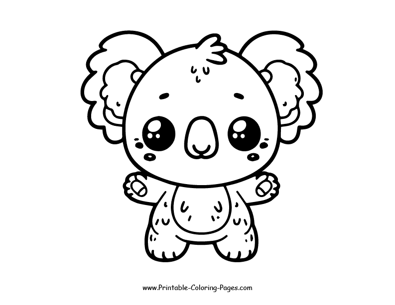Koala www printable coloring pages.com 23
