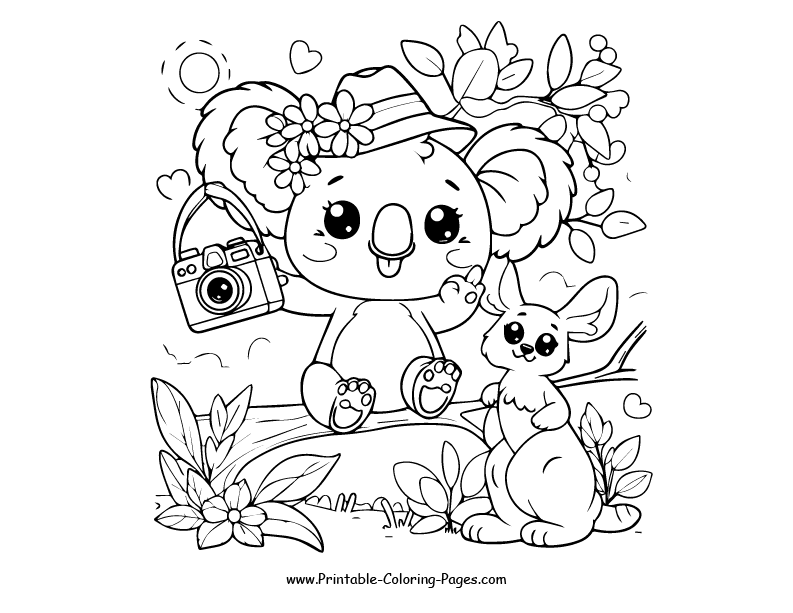 Koala www printable coloring pages.com 25