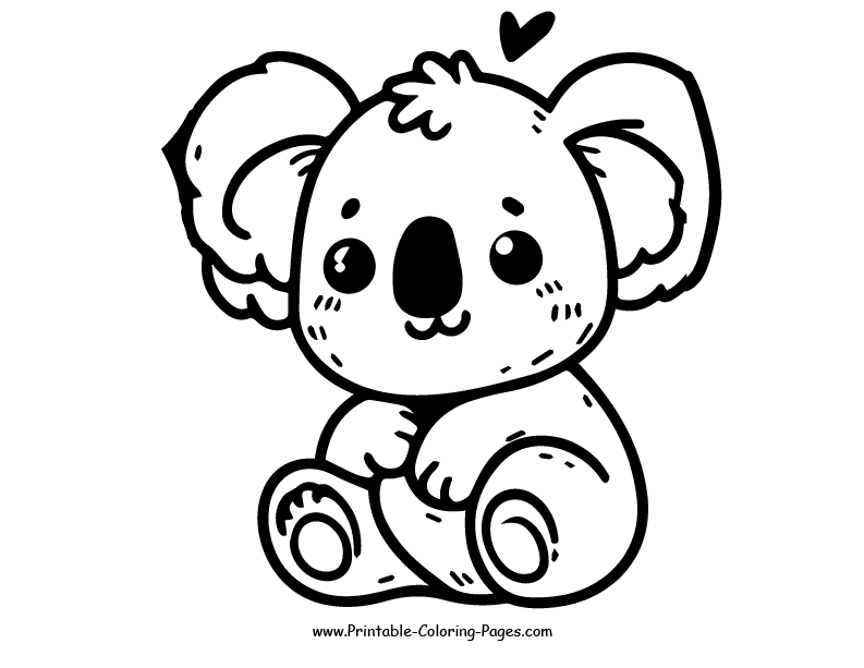 Koala www printable coloring pages.com 28
