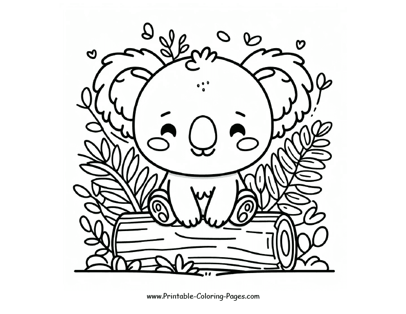 Koala www printable coloring pages.com 30