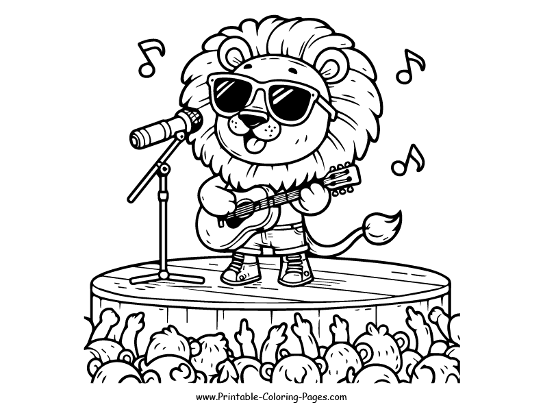 Lion www printable coloring pages.com 10