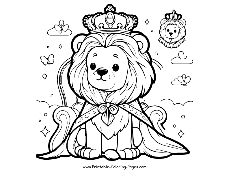 Lion www printable coloring pages.com 12