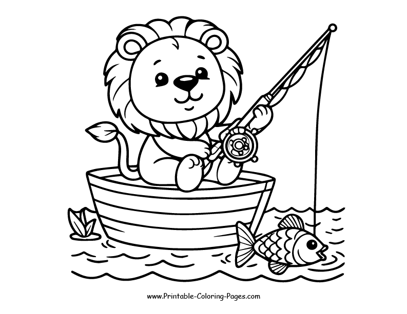 Lion www printable coloring pages.com 13