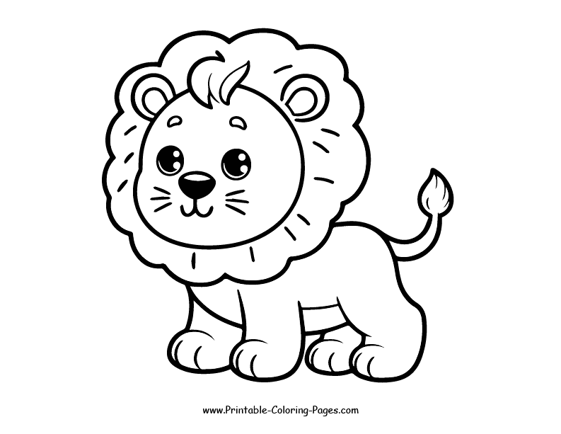 Lion www printable coloring pages.com 15