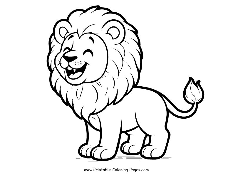 Lion www printable coloring pages.com 17