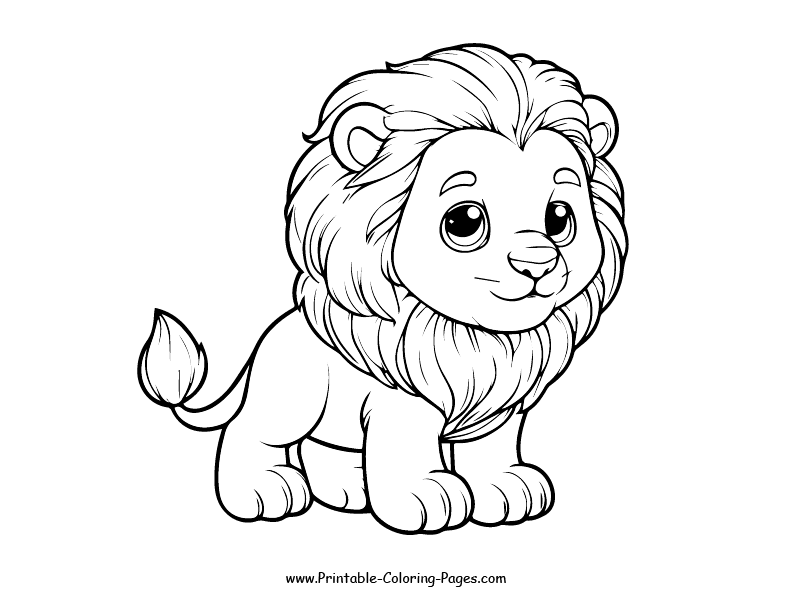 Lion www printable coloring pages.com 18