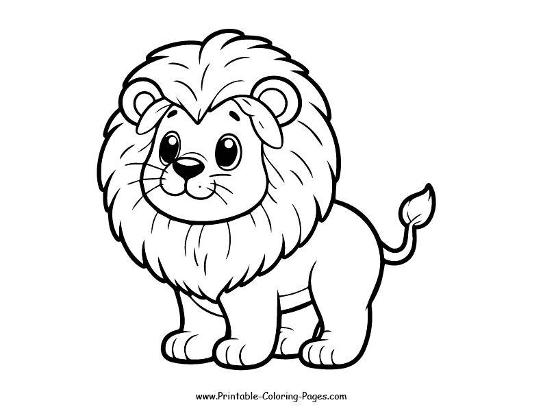 Lion www printable coloring pages.com 2