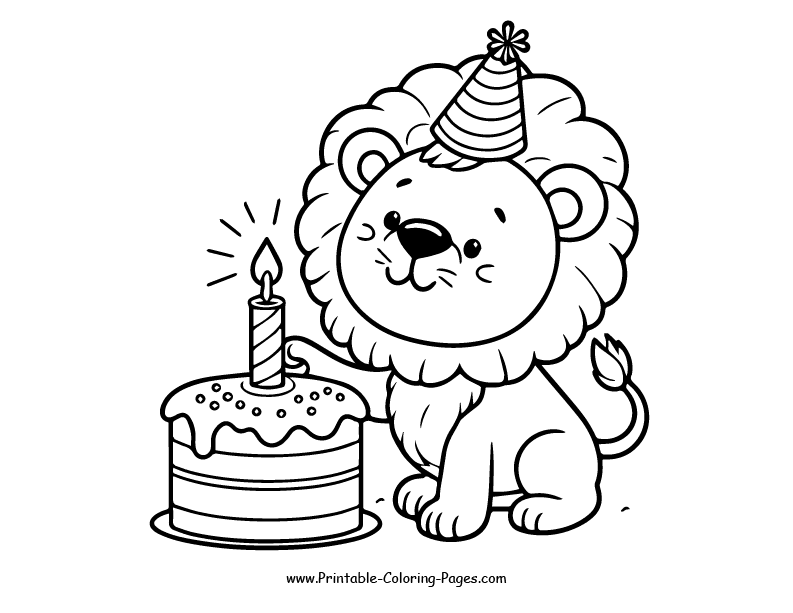 Lion www printable coloring pages.com 21