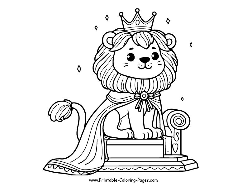 Lion www printable coloring pages.com 23